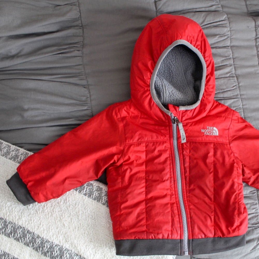 Children’s Red North Face winter coat